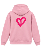 Rosa Hoodie mit Herz