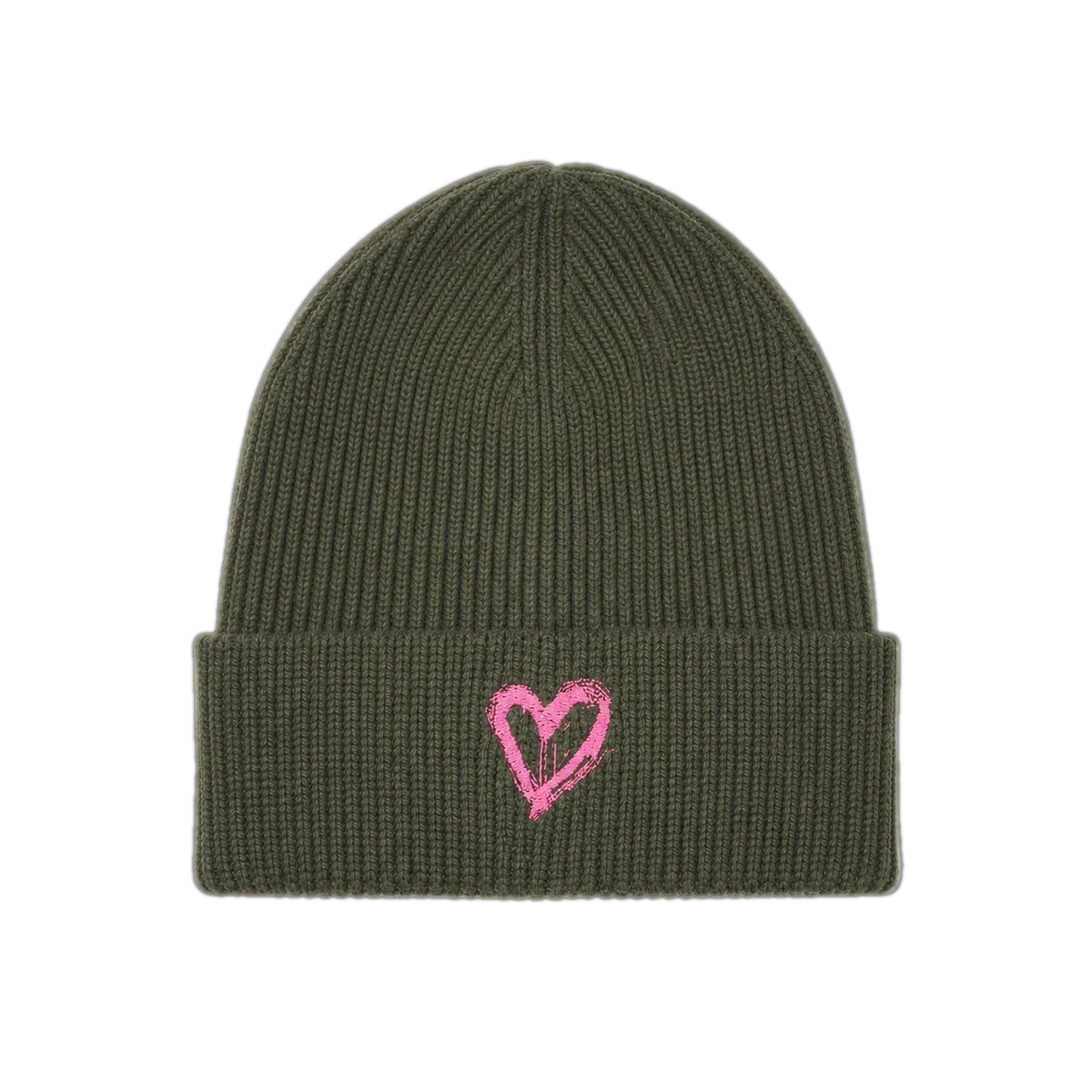 Bonnet brodé coeur