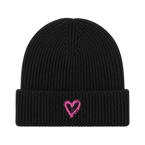 Bonnet brodé coeur