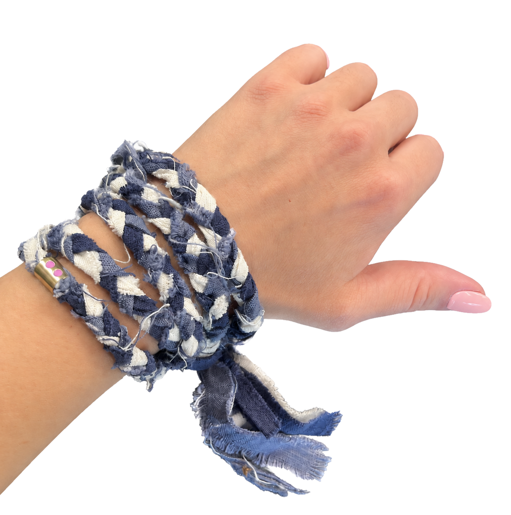 Halskette - geflochtenes Armband Glücksbringer Christophe
