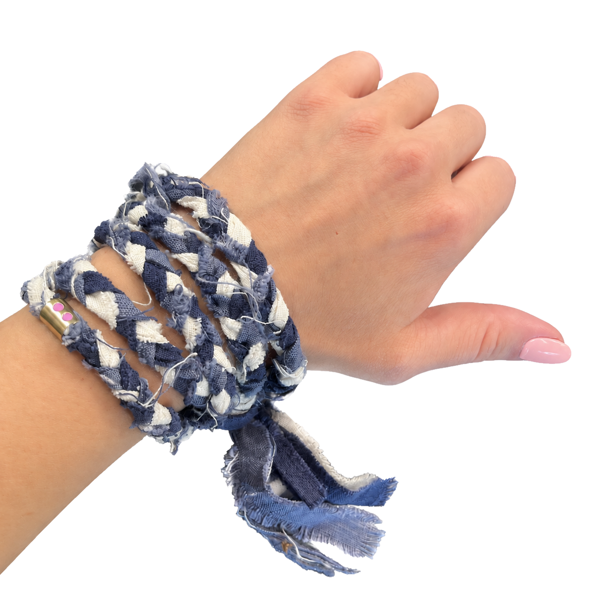 Collier - bracelet tressé porte bonheur Christophe