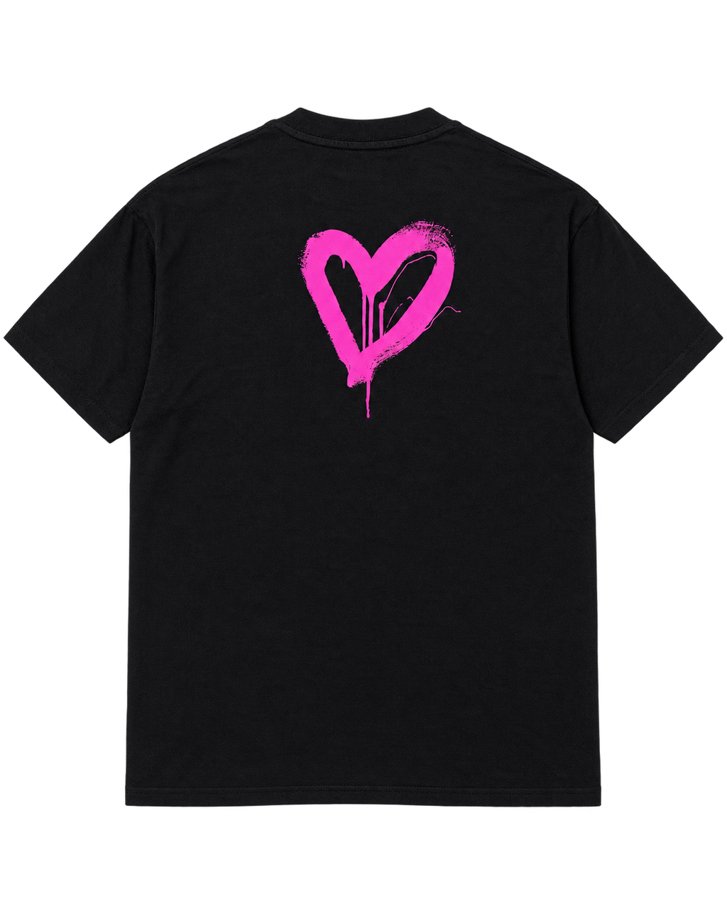 T-shirt Noir coeur