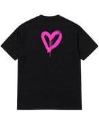 T-shirt Noir coeur