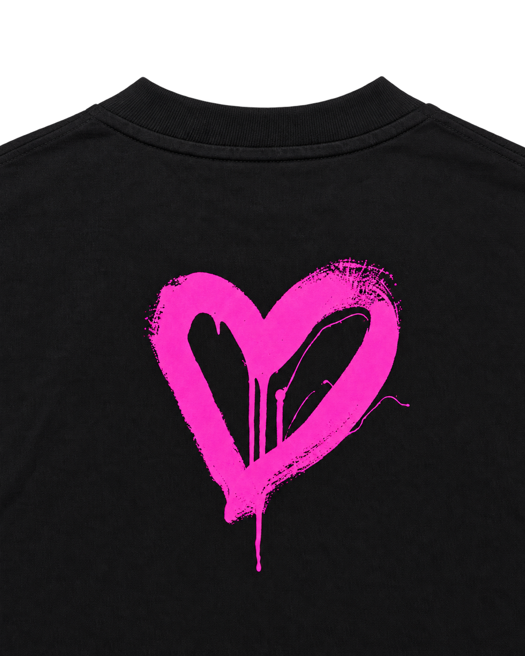 T-shirt Noir coeur