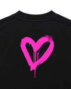 T-shirt Noir coeur