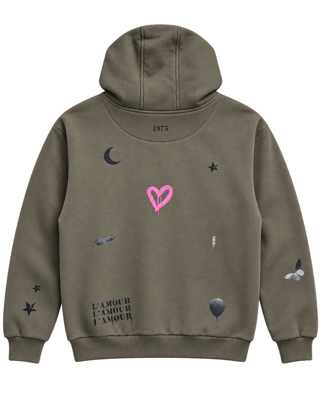 Khakifarbener Hoodie