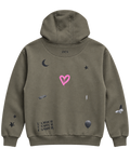 Khakifarbener Hoodie