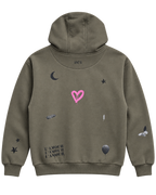 Khakifarbener Hoodie