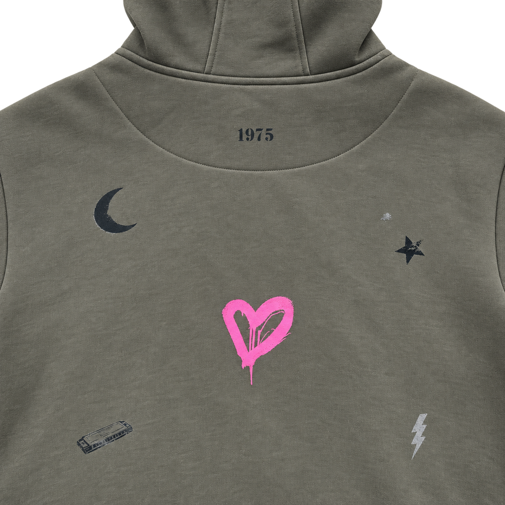 Khakifarbener Hoodie