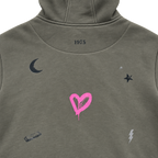Khakifarbener Hoodie