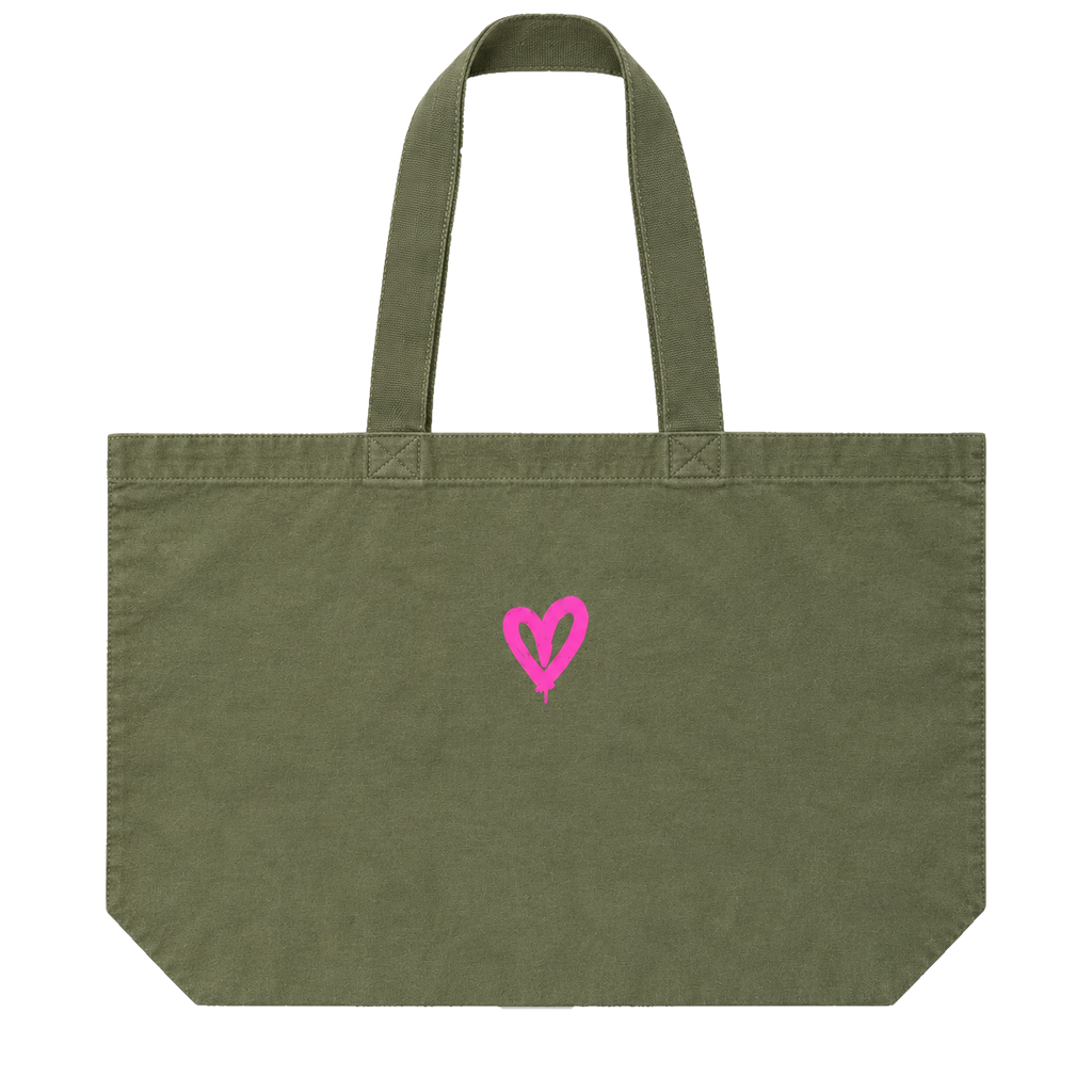Tote bag Kaki - vue dos