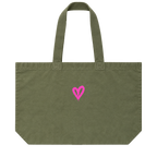 Tote bag Kaki - vue dos