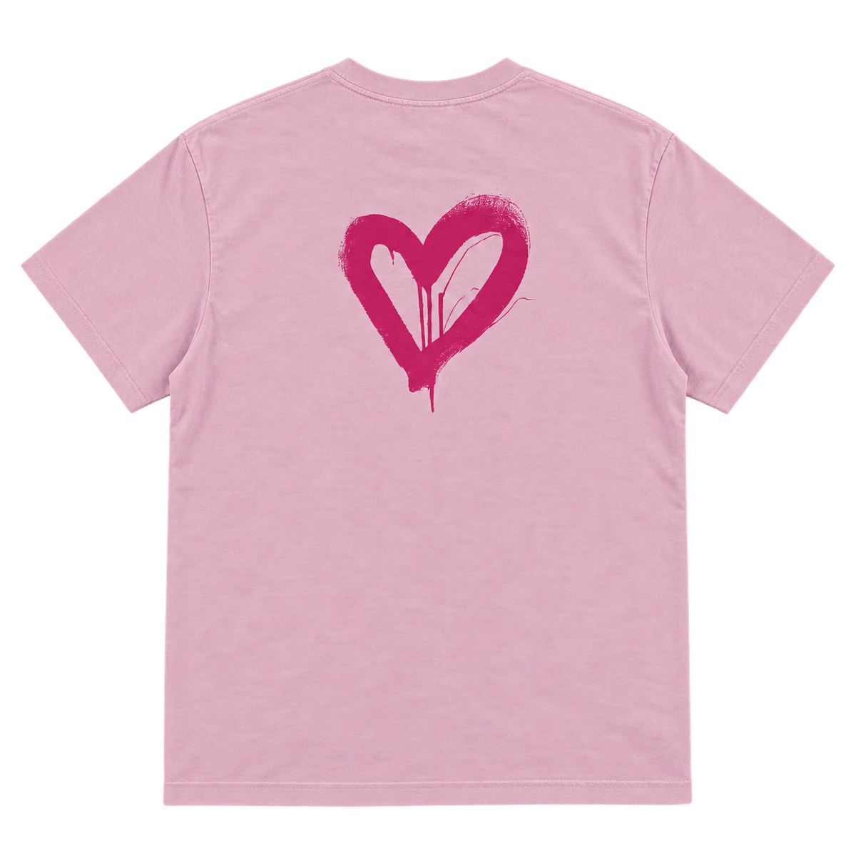 T-shirt Rose coeur