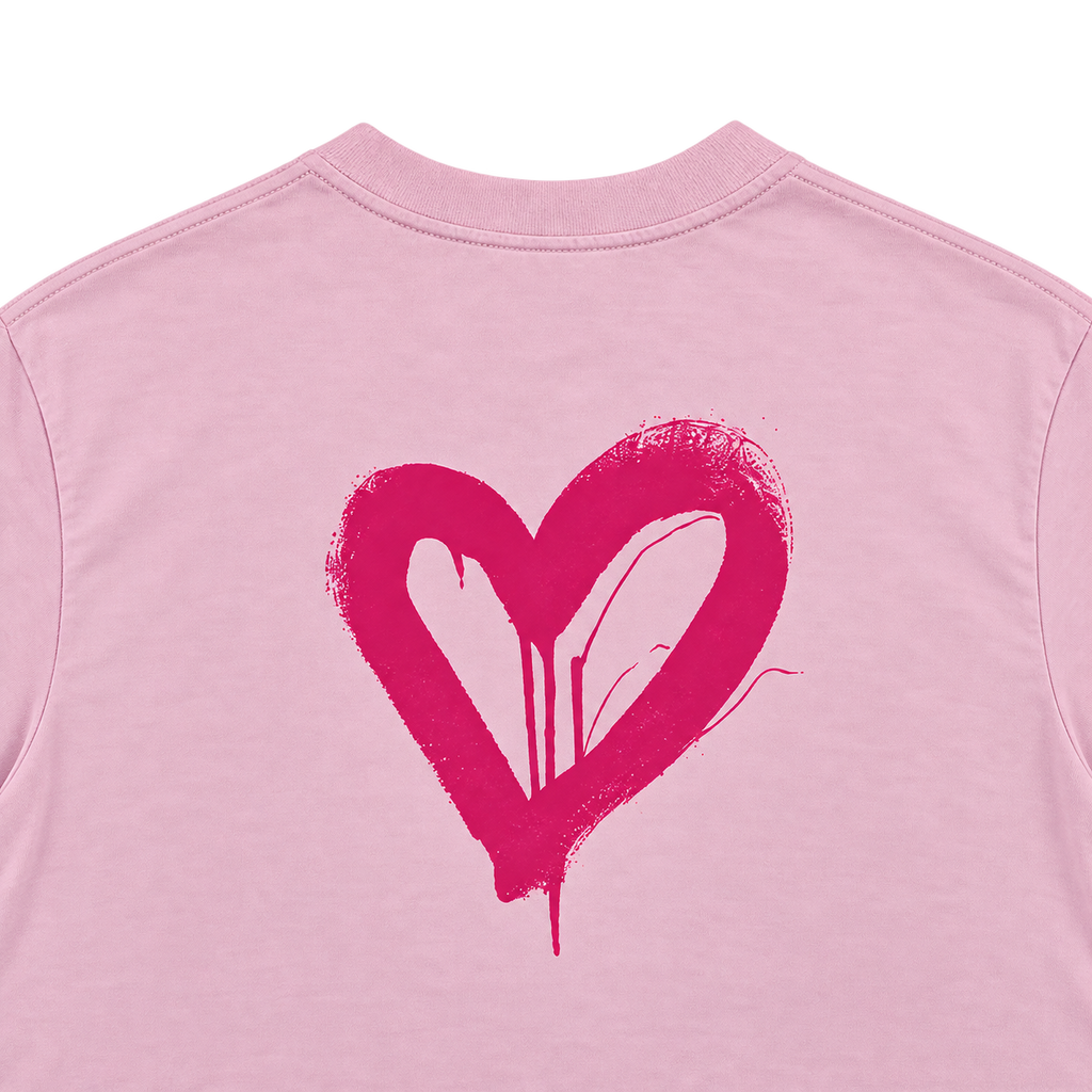 T-Shirt Rosa Herz
