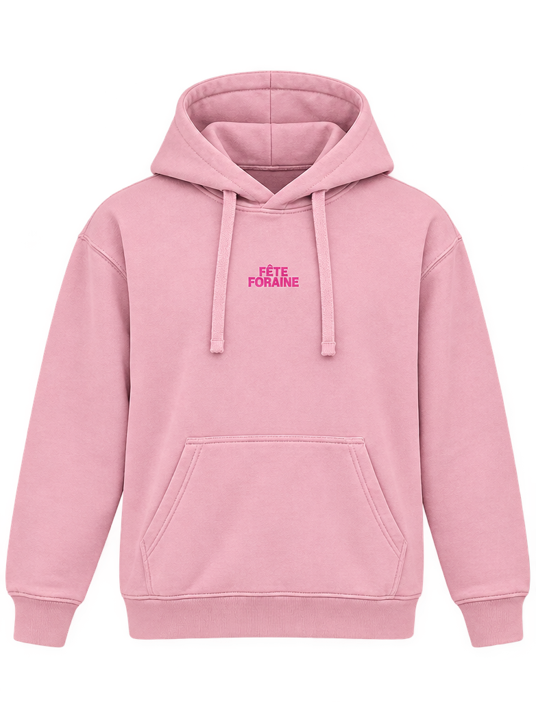 Hoodie rose coeur