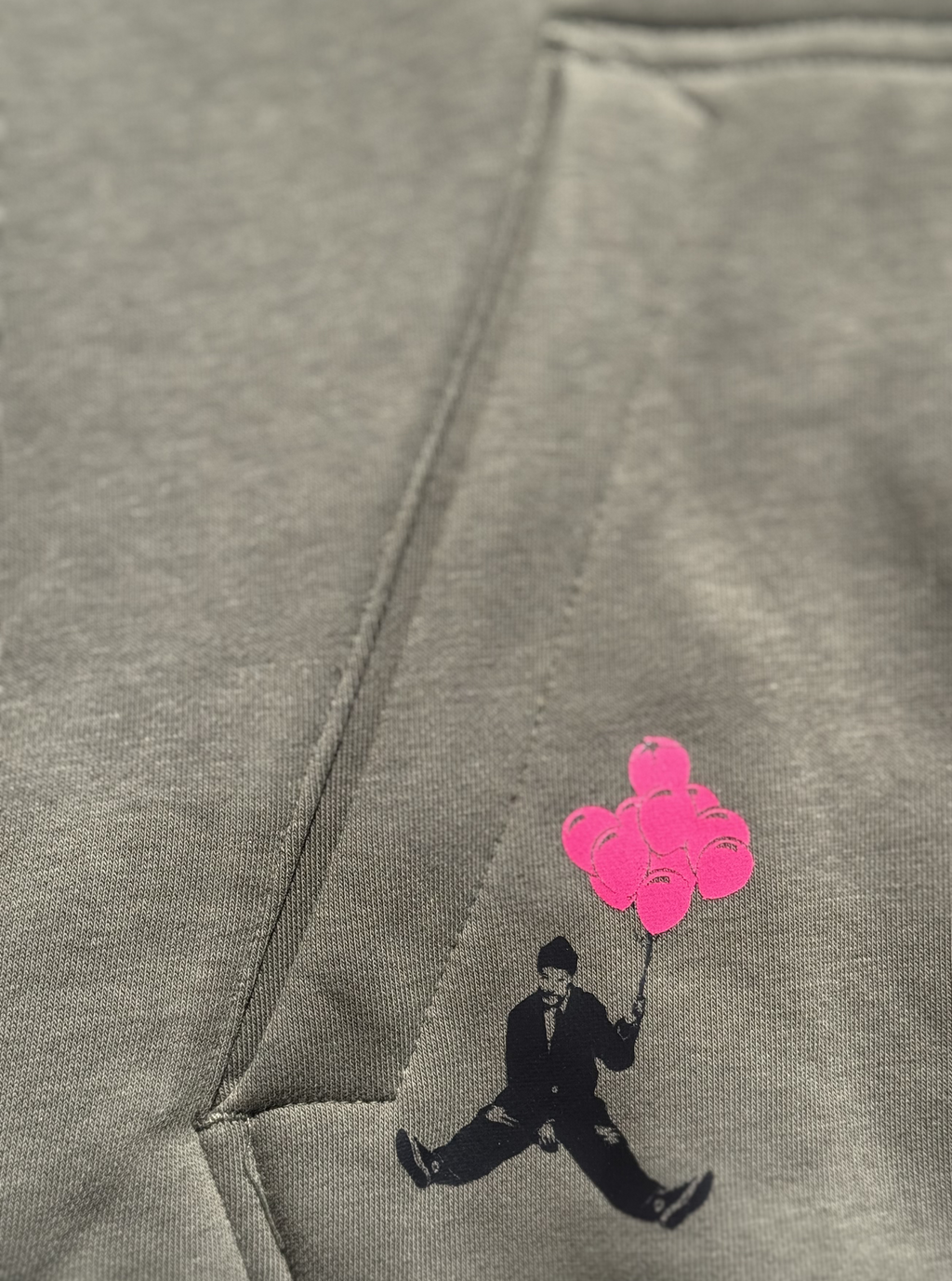 Khakifarbener Hoodie