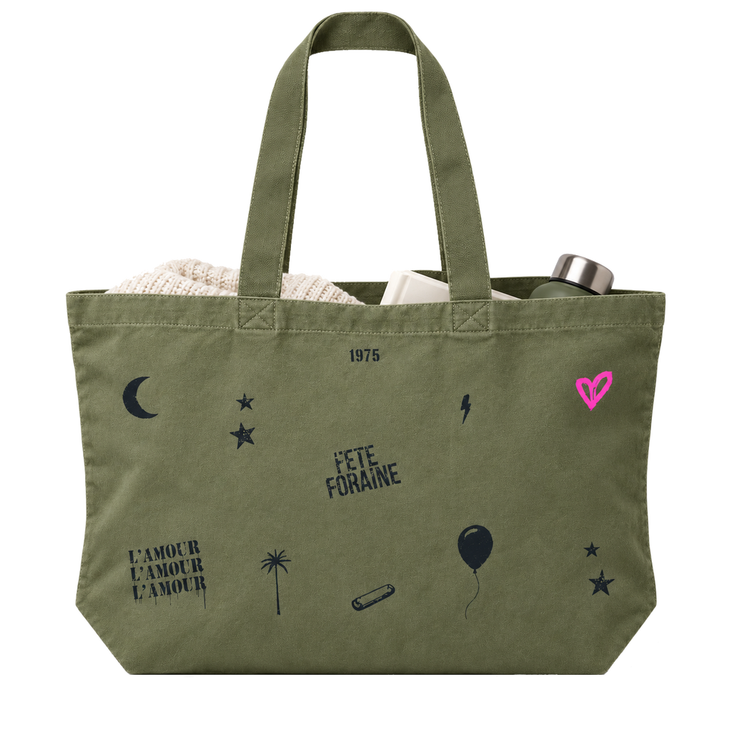 Tote bag Kaki - rempli