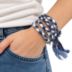 Halskette - geflochtenes Armband Glücksbringer Christophe